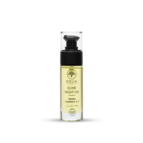 Eolia Cosmetics Elixir Λάδι Προσώπου για Θρέψη & Ενυδάτωση Night Vitamin A & C 30ml