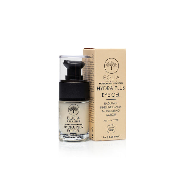 Eolia Cosmetics Hydra Plus Ενυδατική & Αντιγηραντική Κρέμα-Gel Ματιών με Υαλουρονικό Οξύ 15ml