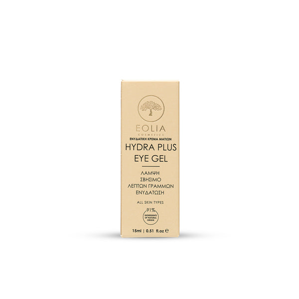 Eolia Cosmetics Hydra Plus Ενυδατική & Αντιγηραντική Κρέμα-Gel Ματιών με Υαλουρονικό Οξύ 15ml
