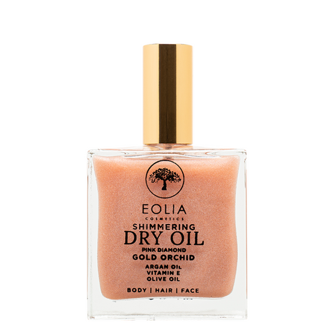 Eolia Cosmetics Gold Orchid Pink Diamond Ξηρό Λάδι Σώματος με Λάμψη για Πρόσωπο, Μαλλιά και Σώμα 100ml